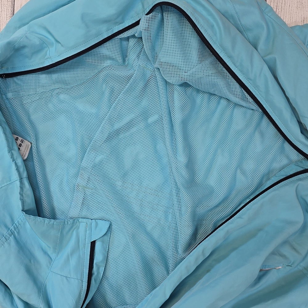 Adidas Blue Ski Snow Jacket Lightweight Performance Size Med View 4